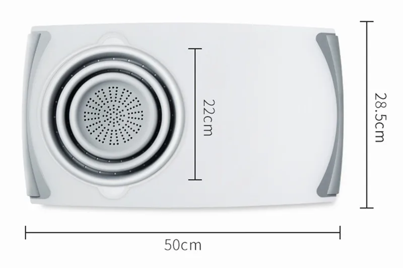 Прямая Инновационная многофункциональная 3 в 1 разделочная доска Съемная Складная стойка корзина раковина разделочная кухонная доска инструменты