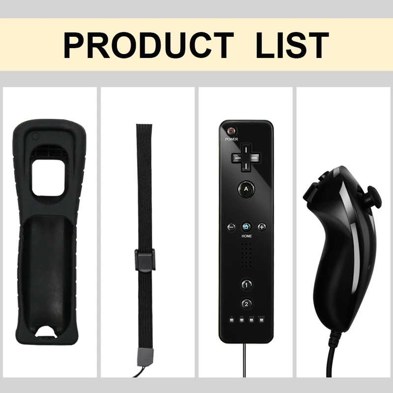 Wii  е Ʈѷ,  ÷ ,  ȣȯ , Nunchuck е, 2 in 1