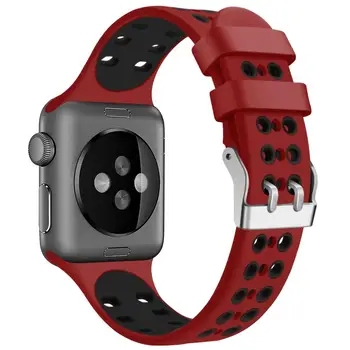 

Silicone Apple Watch Band 38mm 42mm Replacement Iwatch Bands Silicone Strap for Apple Watch Series4/3/2/1 apple watch accessory