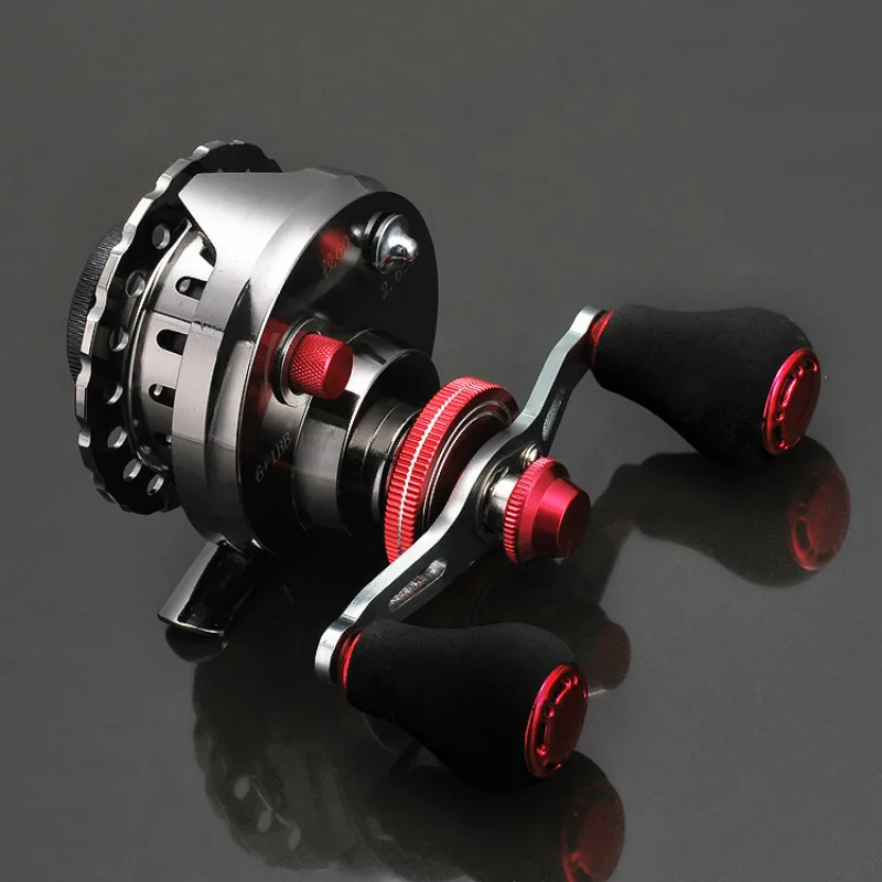 

Fishing Reels Metal Ocean Beach Fishing Right/Left Hand Fly Fishing Reel 6+1BB Baitcasting Raft Reel Metal rocker Saltwater