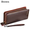 Baellerry Leather Wallet Men Clutch Bag High-capacity Double Zipper Multi-function Card Coin Purse Cartera Hombre 3
