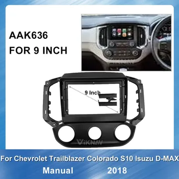 

2 din Radio Fascia for Chevrolet Trailblazer 2018 Stereo Audio Panel Mount Installation Dash Kit Frame Adapter Radio Stereo DVD