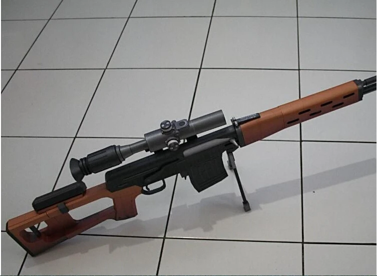 Kit Puzzle Modello 3D In Carta - Lanciarazzi RPG-7 Scala 1:1 120 Cm