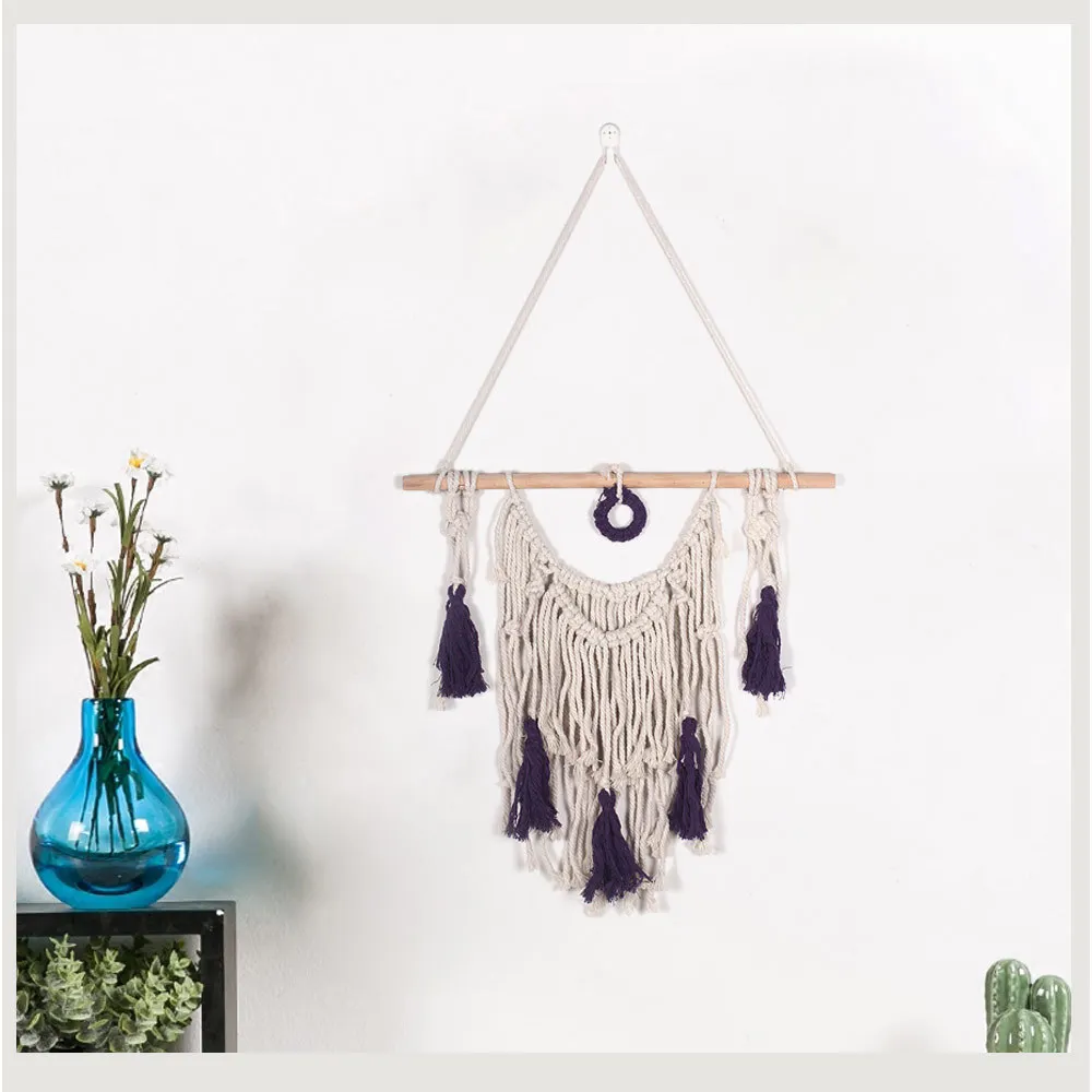 Amazon AliExpress Hot Selling Bohemian Tapestry Weave Wall Hangers European Home Decoration Cross Border for MS7355