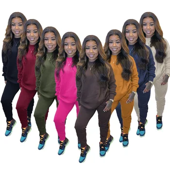 

Two Piece Women Set Sport Casual Outfit Fall Clothes for Women Sweatshirt Jumper Top Sweatpants Set Women Suit Set Tracksuit