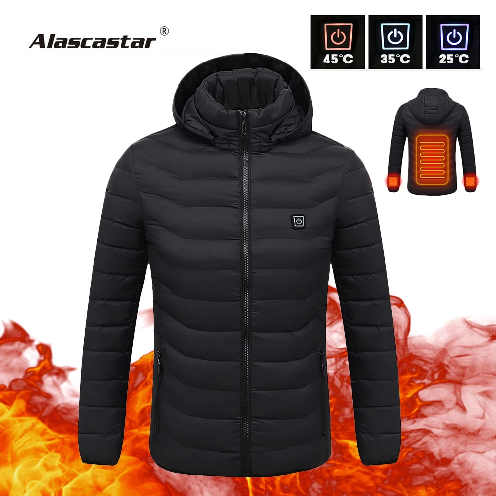

2019 New Motorcycle Jacket Men Autumn Winter USB Infrared Heating Jacket Moto Jacket Thermal Motorbike Riding Jacket Hooded
