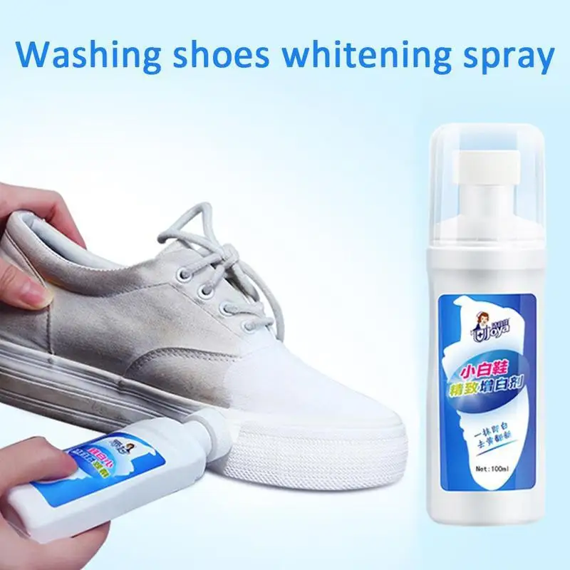 1 шт. стирке обуви отбеливающий спрей белые туфли очиститель отбеливания обновляется для полировки, очистки инструмент для кожаные ботинки кэжуал - Цвет: A