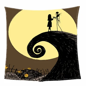 

Sholisa Polyester Flannel Blanket ThicK Halloween Knitted Spring/Autumn 3D Printed Quality Children for Home Travel Picnic