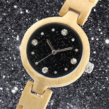 2021 часы женские moda zegarek z własnym logo napis panie starry drewniany zegarek kwarcowy zegarek drewniany zegarek relogio feminino