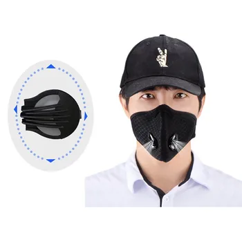 

High Quality Anti-dust Black Mouth Mask Unisex Face Mask for Cycling Bike Ski Camp Anti-Spray Anti-Pollution Earloop Face Masks