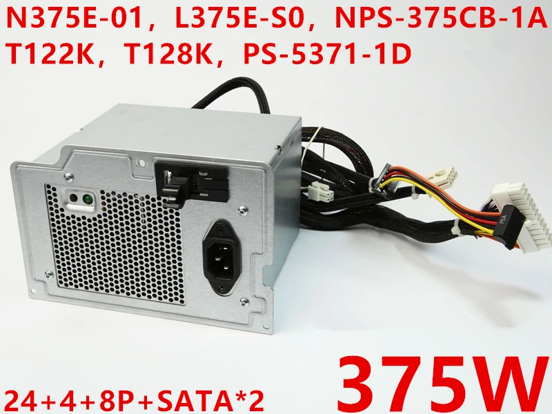 Блок питания для ноутбука Dell Мощность край T310 Питание N375E-01 L375E-S0 NPS-375CB-1A T122K T128K PS-5371-1D
