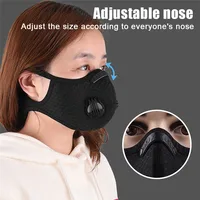 Sport Face Mask Activated Carbon Filter Dust Mask PM 2.5 Anti-Pollution Running Training MTB Road Bike Cycling Mask 2