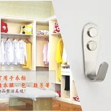 Толстые Нержавеющая сталь крючок для одежды шкаф Ванная комната одежда крючок, крючки для пальто навешивания двери выдерживает тяжелые крюки