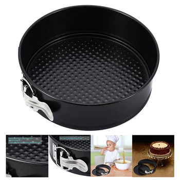 

Non-stick Springform Pan Cheesecake Pan,Interlocking Leakproof Baking Cake Pan Bakeware with Removable Bottom