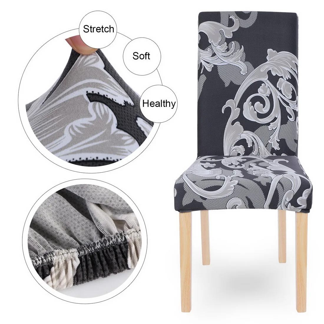 1/2/4/6 шт. стрейч стул крышка крышки топливного бака автомобиля Печатные Эластичный чехол для кресла спандекс чехлов для Обеденная свадебный банкет в отеле