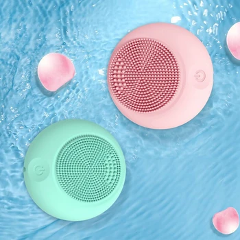 

Face Massager Electric Silicone Cleansing Brush Ultrasonic Waterproof Cleansing Instrument Beauty Equipment Facial Cleansing Bru
