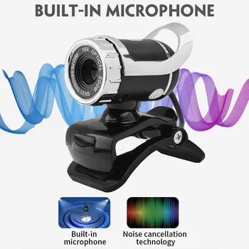 

HD Webcam 640p USB Webcams Camera With Built-in HD Microphone Wide Compatibility for Computer Laptop Video Calling LIVE