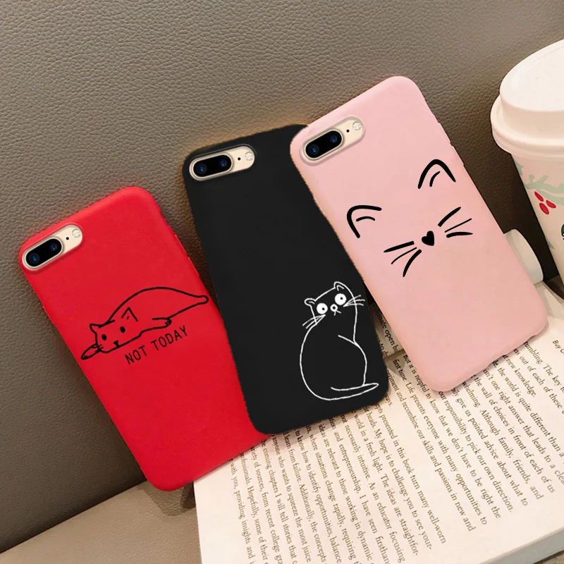 Cute Cats Silicone Cases For Samsung Galaxy A50 A20e A2 Core A10 A30 A20 A40 A60 A70 A9s A9 Star Pro A9 Soft TPU Back Cover