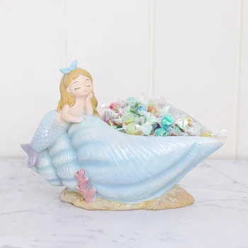 

Household Room Desktop Decoration Sea's Daughter Storage Tray Succulent Plant Flowerpot