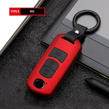 

Fashion New Car Remote Soft Key Case Cover Keychain For Mazda 2 3 6 Atenza Axela CX5 CX7