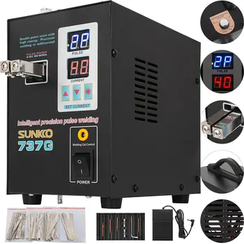 Buy 737G Pulse Spot Welder 220V 1.5KW Battery Spot Welding Machine With Nickel Strip