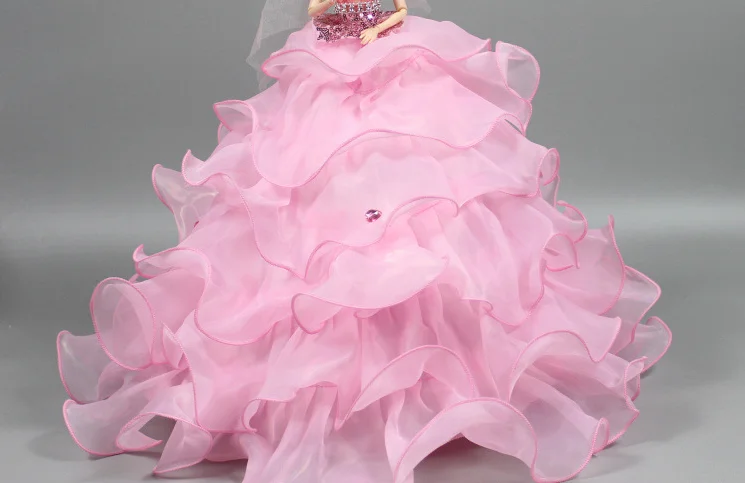 pink doll organza