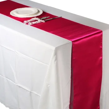 

1pcs Satin Table Runner Cloth Wedding Party Banquet Hotel Home Restaurant Venue Decor Supplies Tablecloth Christmas Decoration