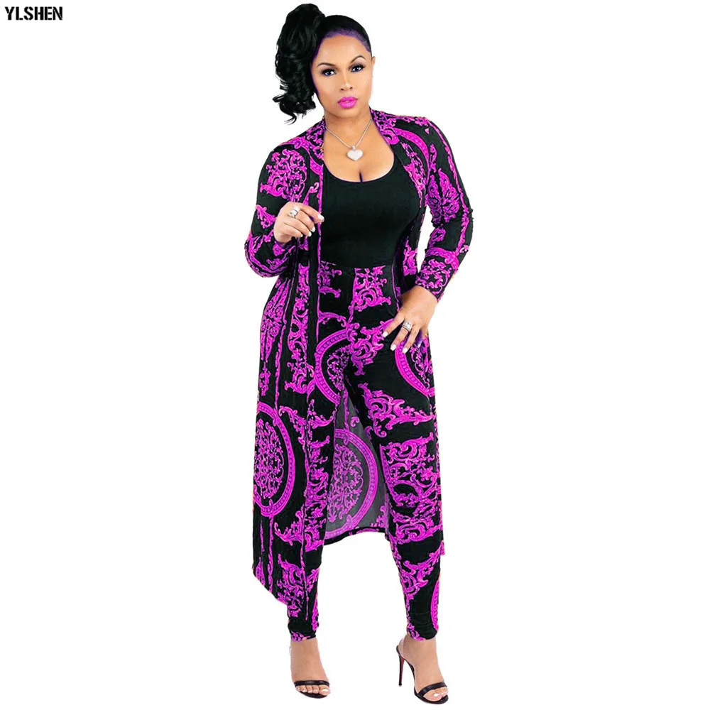 African Dresses for Women Dashiki Plus Size Two Piece Set Print Clothes Ankara Long Dress Suit Bazin Robe Africaine Femme 2019 19