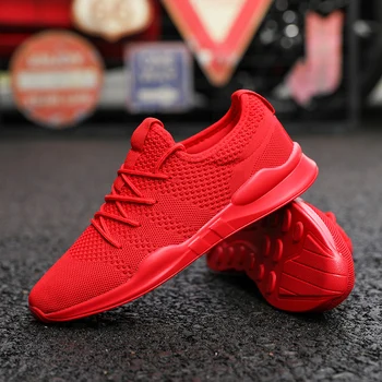 

Men Running Shoes Couple Sneakers Male Athletic Trainers Men Air Mesh Sports Shoes Ultralight Cushioning Flats Man Run Sneakers
