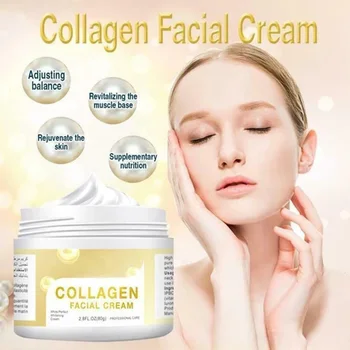 

80ml Firming Tightening Youthful Nourishing Repair Skin Lifting Fast Absorption Anti Wrinkle Hydrating Collagen Facial Cream
