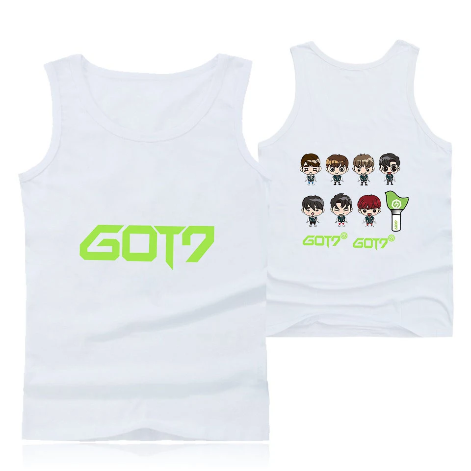 GOT7-2d, harajuku, Спортивная майка без рукавов для тренировок, майка, Мужская одежда для фитнеса или бодибилдинга, мужской спортивный жилет, мужские майки