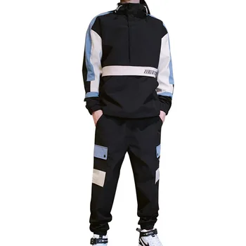 

Men's Tracksuit Fall/winter Man Two-piece Set Sweat Suit Polyester Overalls Korean Leisure Suit Plus Size Hoodies/harlan Pants
