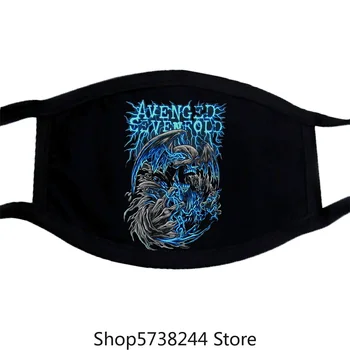 

Avenged Sevenfold Power Tour Black Mask New Asia Official Adult A7X Washable Reusable Mask with