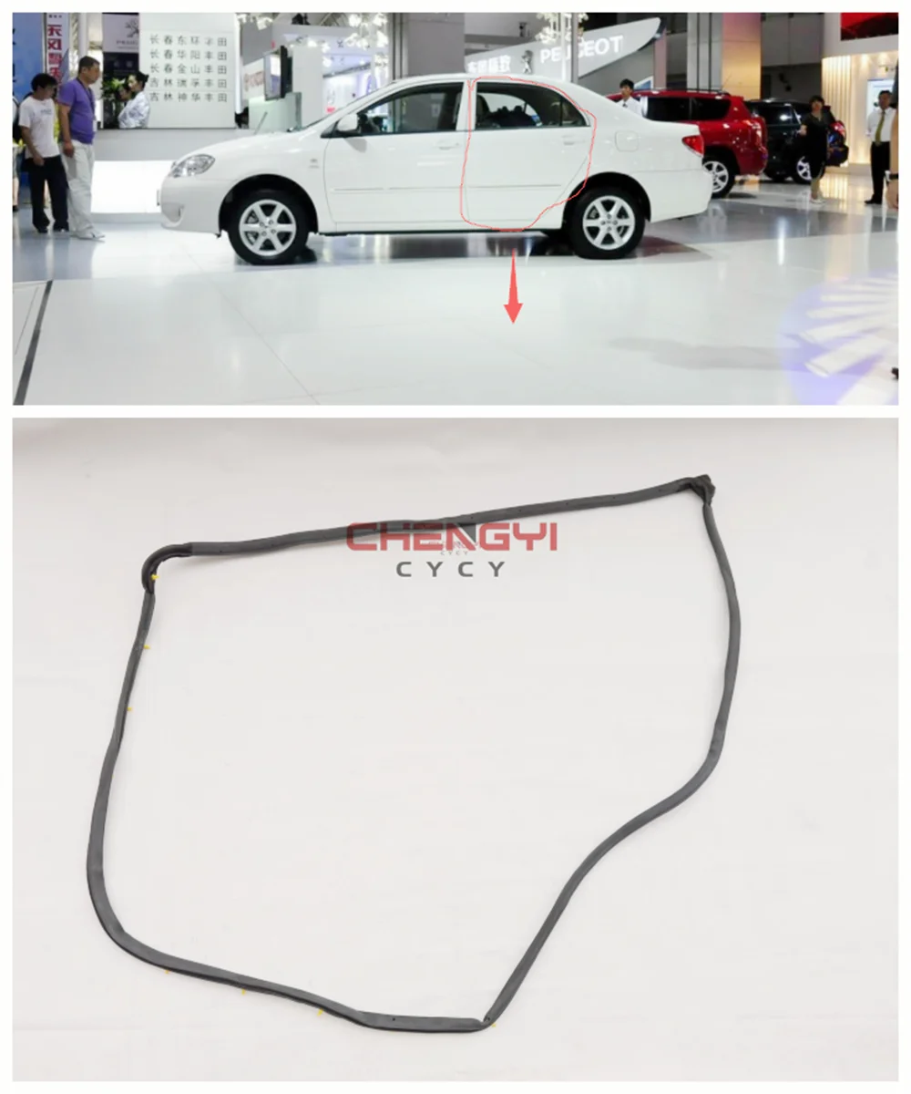 Car Sealing Strip For Toyota Corolla Zze122/120 2004-2013 Auto Left Side Door Glass Sealing Strip 68151 12212 Seal Strip - View #6