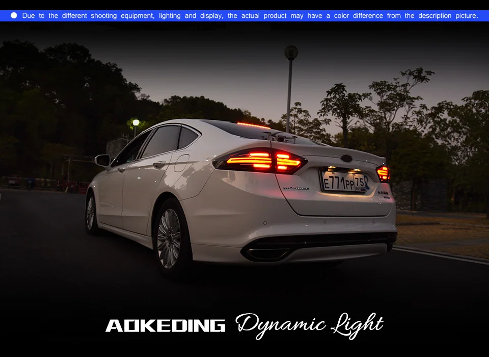 AKD автомобильный Стайлинг для Ford Fusion задние фонари 2013- Mondeo светодиодный задний фонарь светодиодный DRL Dynami сигнал тормоза заднего хода авто аксессуары