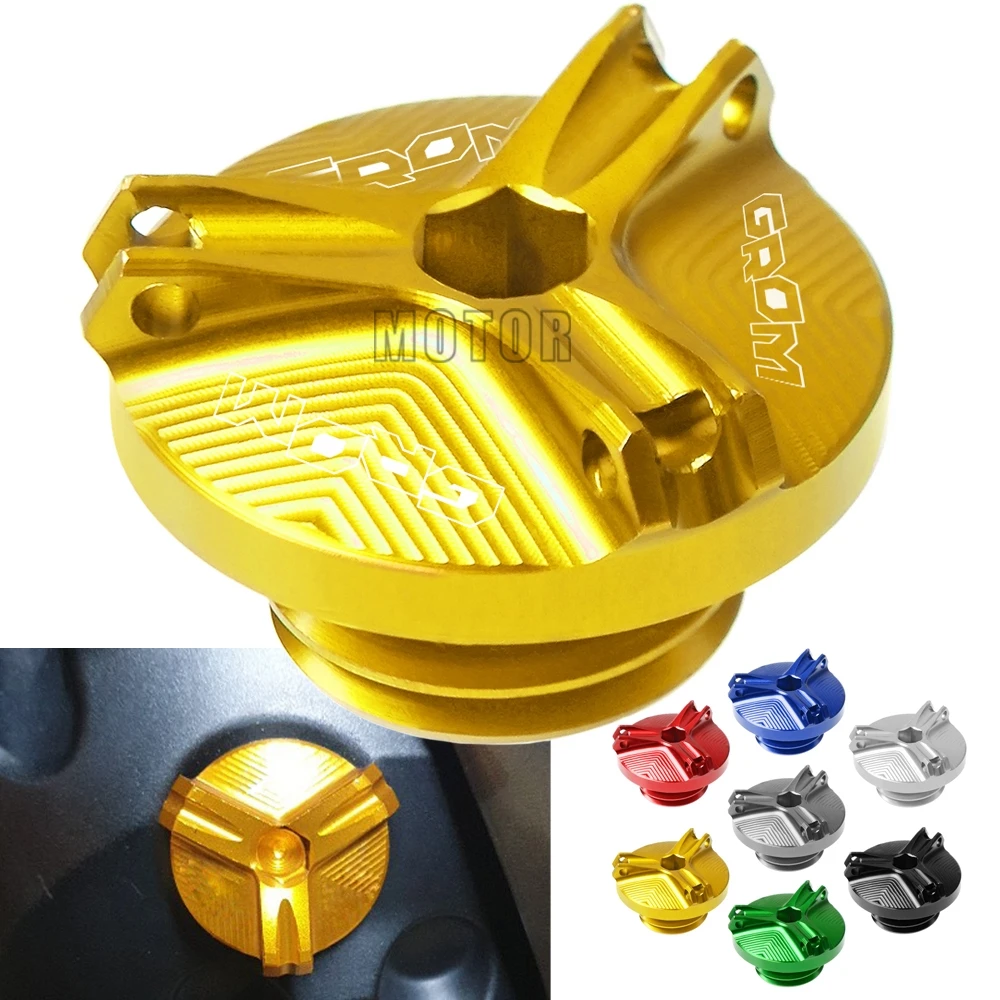

For Honda GROM/MSX125 2014-2017 2015 2016 MSX 125 Motorcycle CNC M20*2.5 Engine Oil Cup Plug Bolt Screw Oil Filler Cap Cover