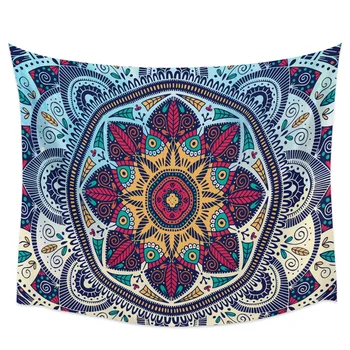 

Mandala Vintage European Flowers Wall Tapestry Home Decoration Wall Hanging for Bedroom Living Room