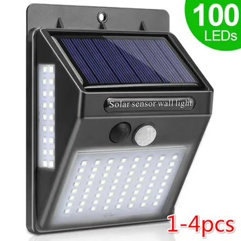 

for Garden Decoration100 LED Solar Light Outdoor Solar Lamp PIR Motion Sensor Wall Light Waterproof Solar Powered Sunlight lamp
