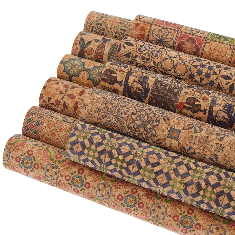 Vintage Printed Soft Cork A4 Fabric For Garment Bags Wallet Making
Sewing Handmade Craft DIY Supplies Materials