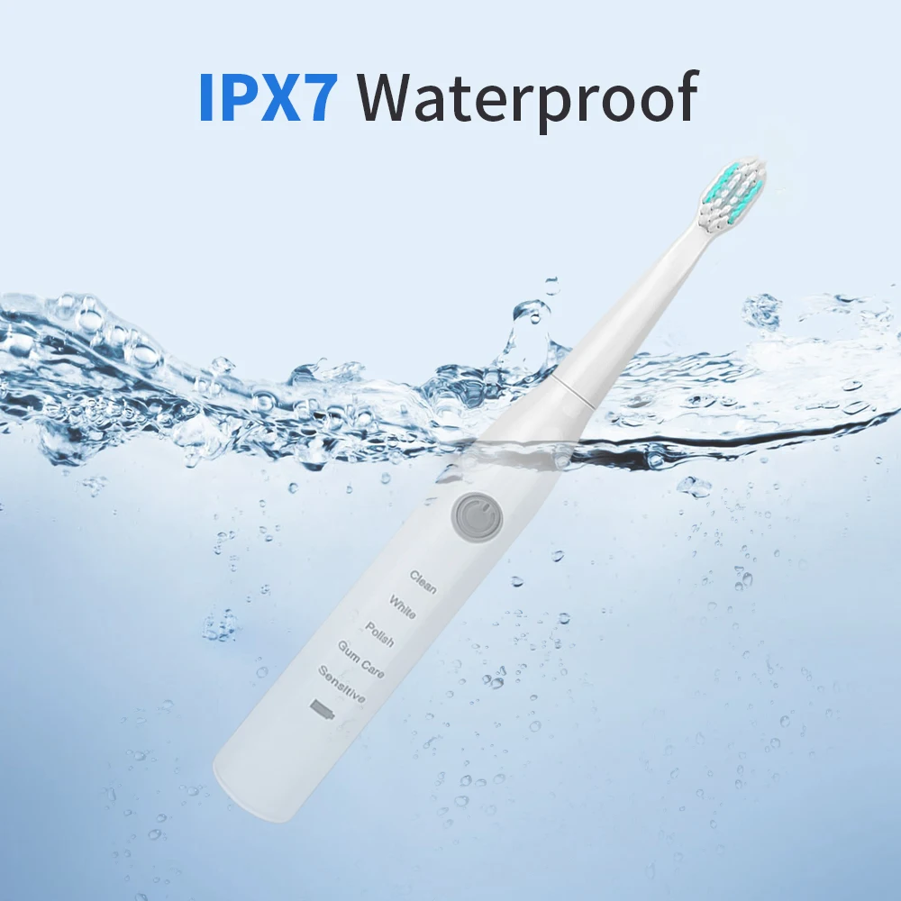 Electric Toothbrush Sonic Wave Rechargeable Top Quality Smart Chip Toothbrush Head Replaceable Whitening Tooth brush Electric Toothbrush Sonic Wave Rechargeable Top Quality Smart Chip Toothbrush Head Replaceable Whitening Tooth brush