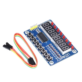 

10pcs Key Display For AVR Arduino New 8-Bit Digital LED Tube 8-Bit TM1638 Module
