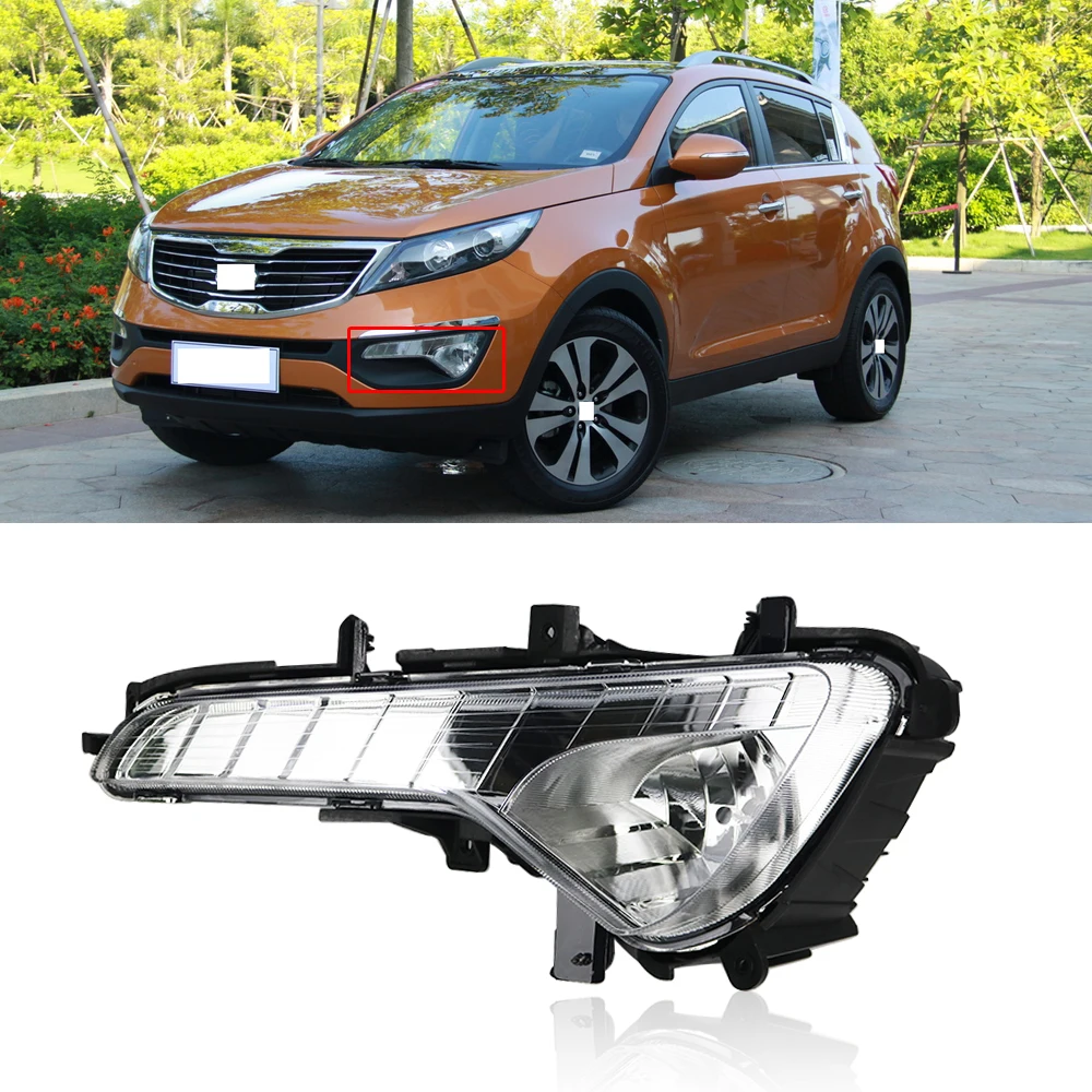 CAPQX для KIA SPORTAGE R 2011 2012 2013 2014 переднего бампера Туман светильник тумана Замена бег
