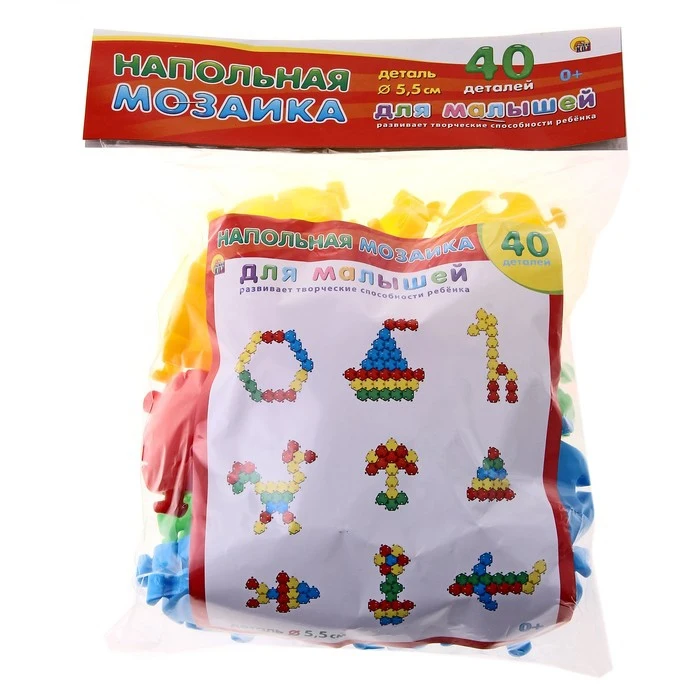 Floor mosaic for babies in a package, 40 elements afbeelding