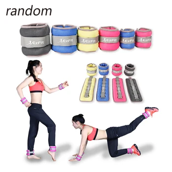 

1 Pair 1kg Leg Ankle Wrist Weight Straps Strength Sandbag Training Exercise Fitness Equipment For Running Football Random Color