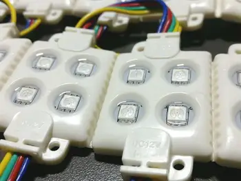 

RGB 5050 SMD LED Module Light 12V Tape 40 Pcs X 4 LEDS Store Front Window Sign