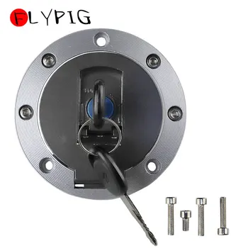 

FLYPIG New Motorcycle Gas Cap Lock 1 Set Durable Fuel Gas Tank Cap Cover Keys For Yamaha FZR1000 FZR750 FZR600 FZR400 FZR250