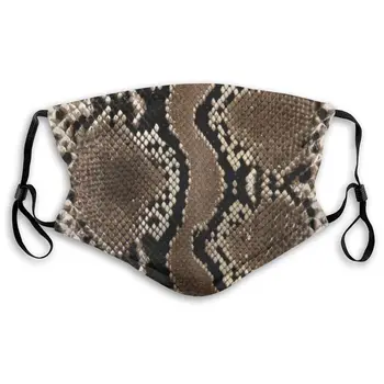 

Snakeskin Brown Masks With filter Washable & Reusable Anti Dust Breathable Mask With Adjustable Ear Loops for Men & Women