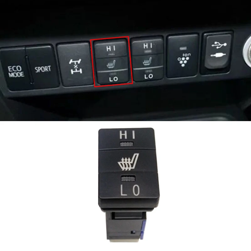 1PC Car Seat Heated Switch Heating Control Button with Connecting Wire