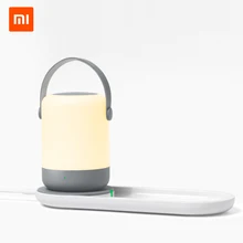 Xiaomi Youpin Zhiji ночной Светильник СВЕТОДИОДНЫЙ прикроватный Светильник Настольный светильник для сна перезаряжаемый светильник с поддержкой беспроводной зарядки 3000-4000K