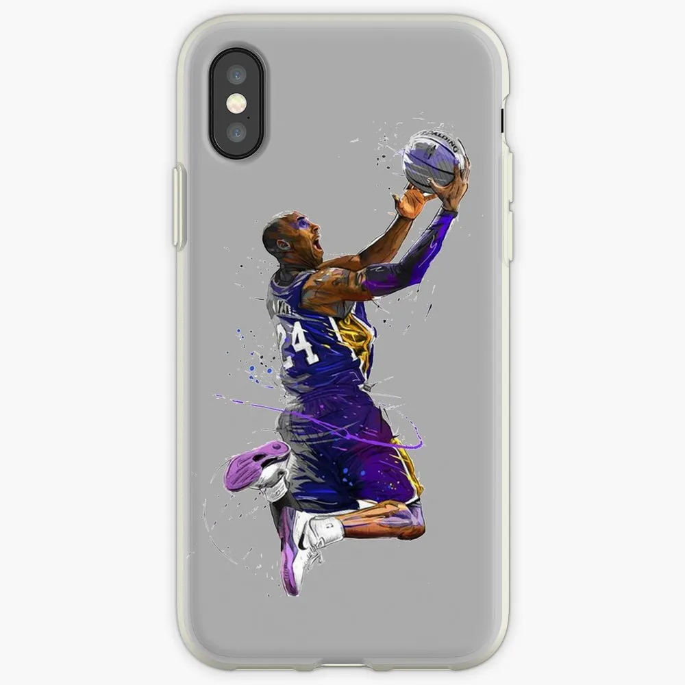 Kobe Bryant Iph чехол для iPhone X XS Max XR чехол для iphone 8 7 6 6S Plus Мягкий силиконовый прозрачный